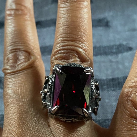 Stainless steel gothic ring - Picture 1 of 3